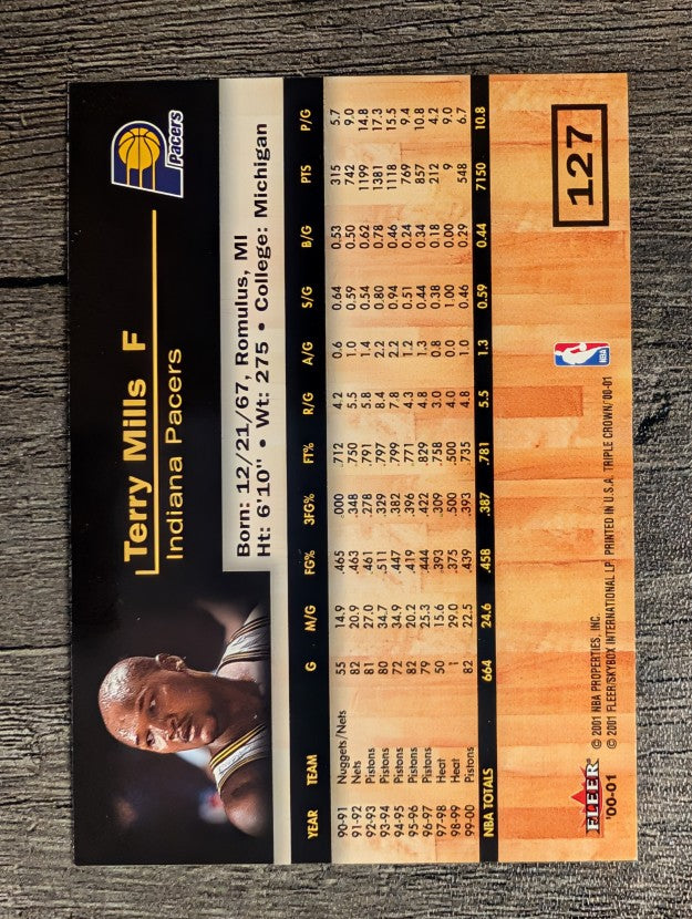 2000-01 Fleer Triple Crown #127 Terry Mills