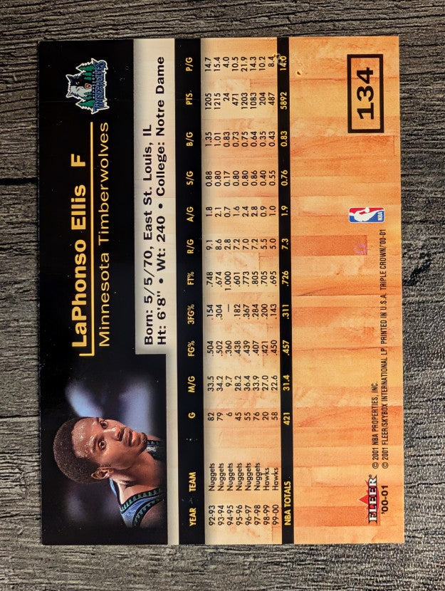 2000-01 Fleer Triple Crown #134 LaPhonso Ellis