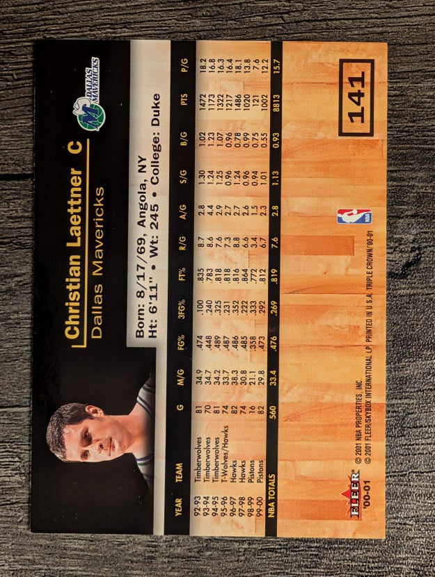 2000-01 Fleer Triple Crown #141 Christian Laettner