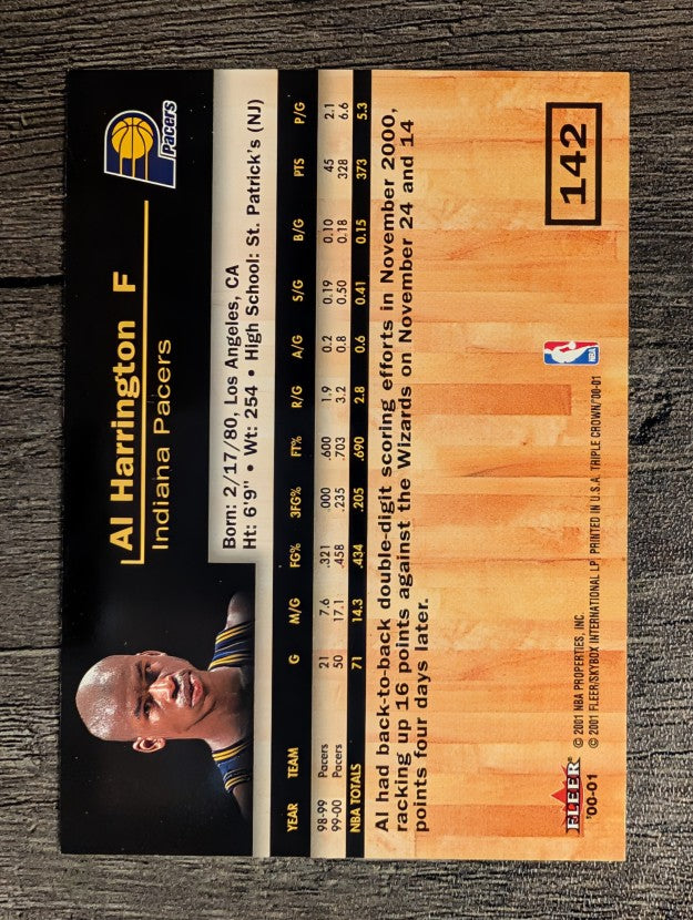 2000-01 Fleer Triple Crown #142 Al Harrington
