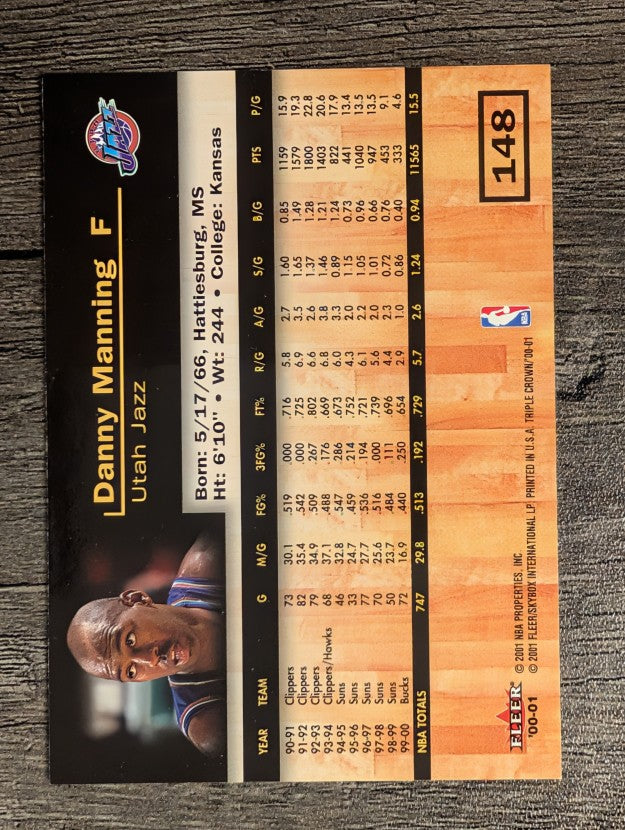 2000-01 Fleer Triple Crown #148 Danny Manning