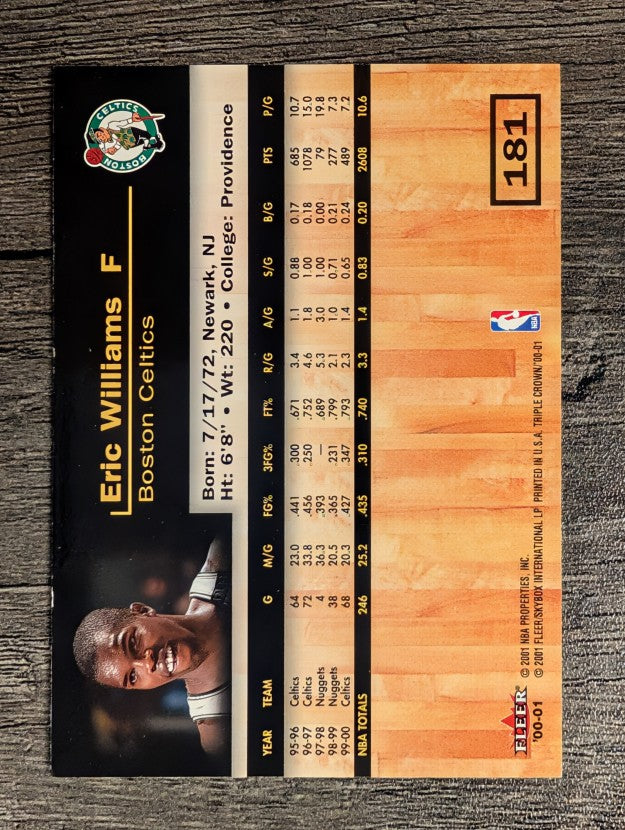 2000-01 Fleer Triple Crown #181 Eric Williams