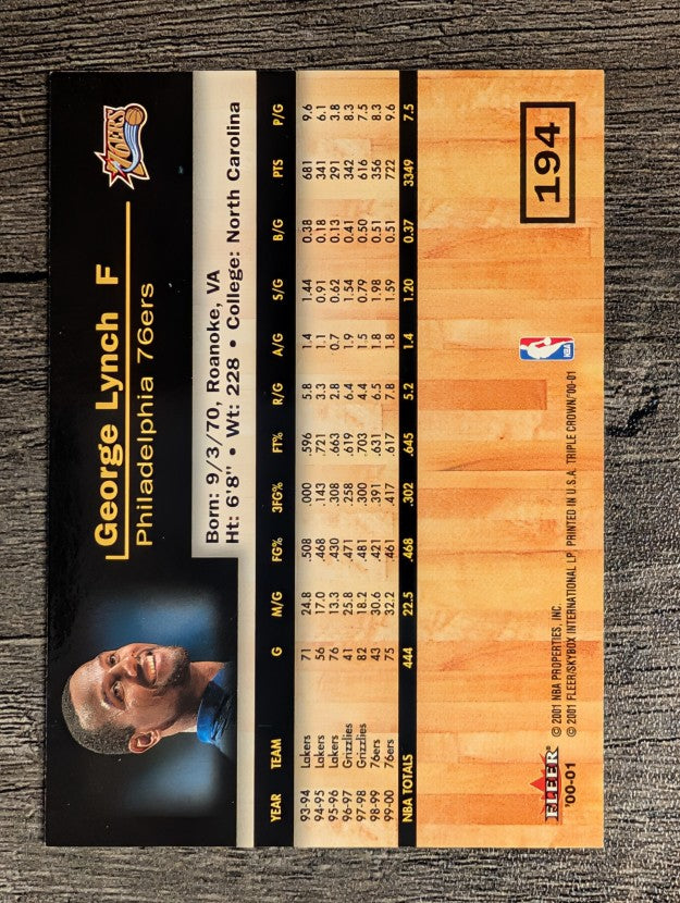 2000-01 Fleer Triple Crown #194 George Lynch