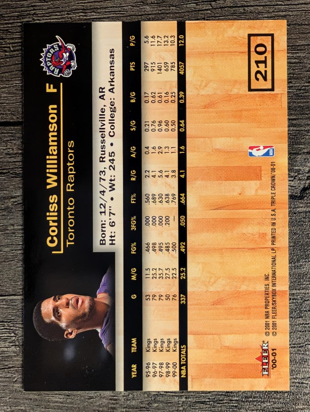 2000-01 Fleer Triple Crown #210 Corliss Williamson