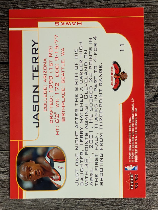 2001-02 Fleer Exclusive #11 Jason Terry