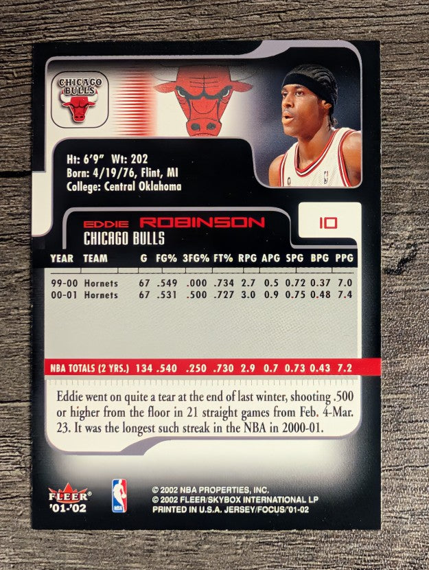 2001-02 Fleer Focus #10 Eddie Robinson