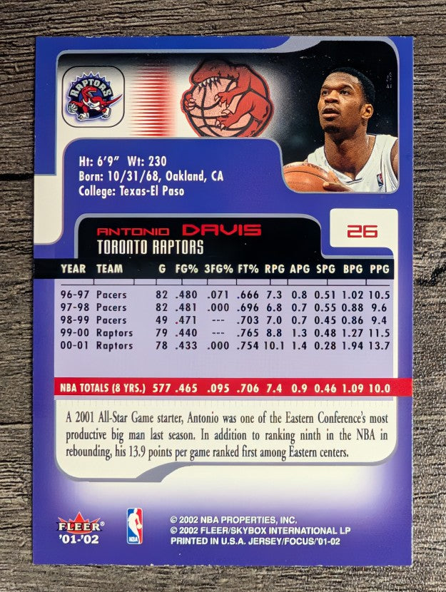 2001-02 Fleer Focus #26 Antonio Davis