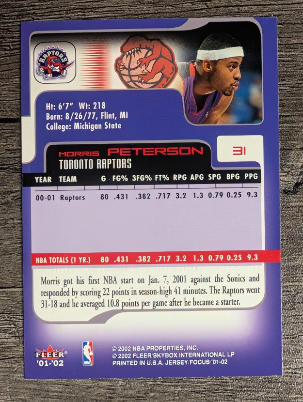 2001-02 Fleer Focus #31 Morris Peterson