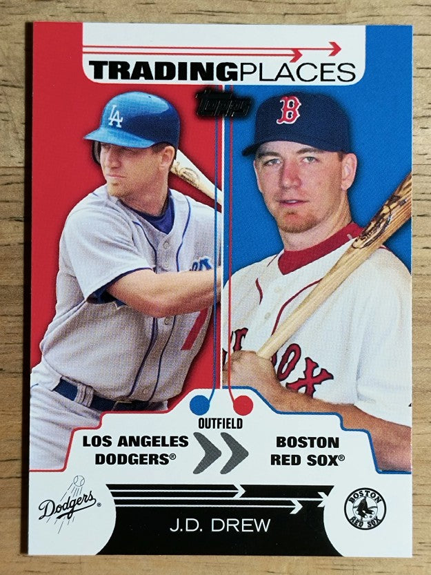 2007 Topps Trading Places #TP12 J.D. Drew