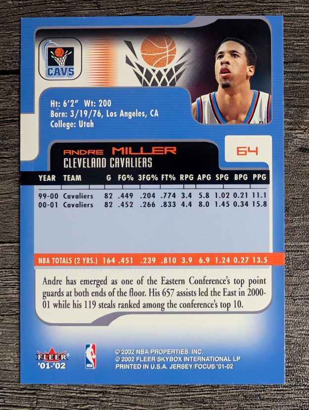 2001-02 Fleer Focus #64 Andre Miller