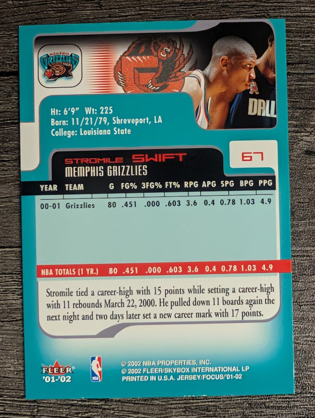 2001-02 Fleer Focus #67 Stromile Swift