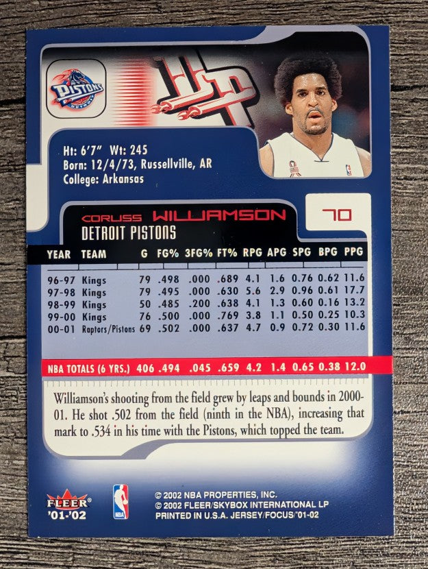 2001-02 Fleer Focus #70 Corliss Williamson