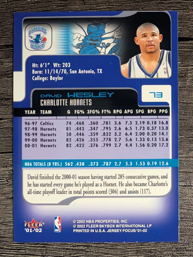 2001-02 Fleer Focus #73 David Wesley