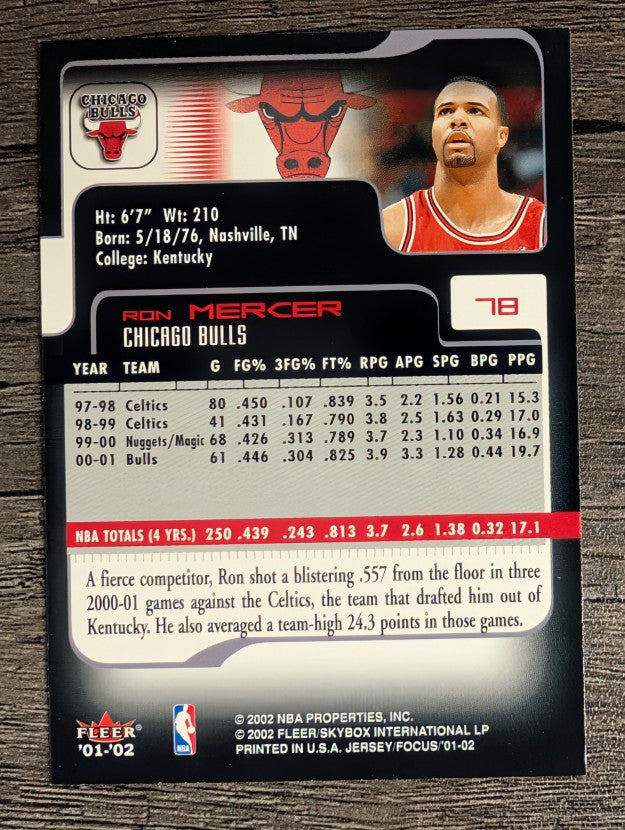 2001-02 Fleer Focus #78 Ron Mercer