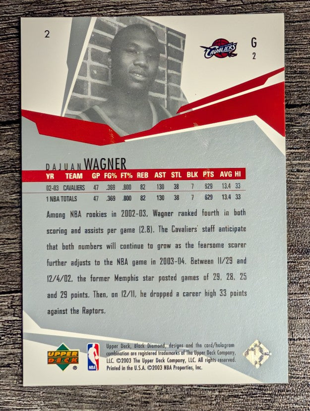 2003-04 Black Diamond #2 Dajuan Wagner