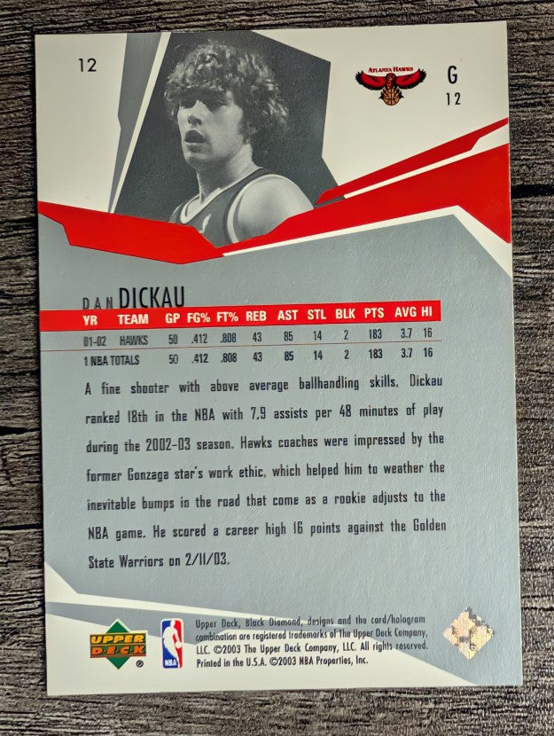 2003-04 Black Diamond #12 Dan Dickau