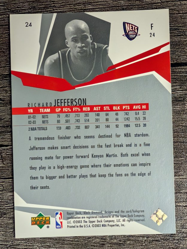 2003-04 Black Diamond #24 Richard Jefferson
