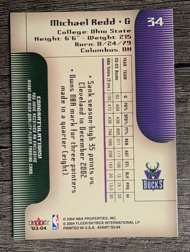 2003-04 Fleer Avant #34 Michael Redd