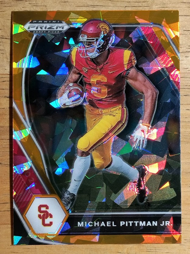 2021 Panini Prizm Draft Picks Prizms Orange Ice #73 Michael Pittman Jr.