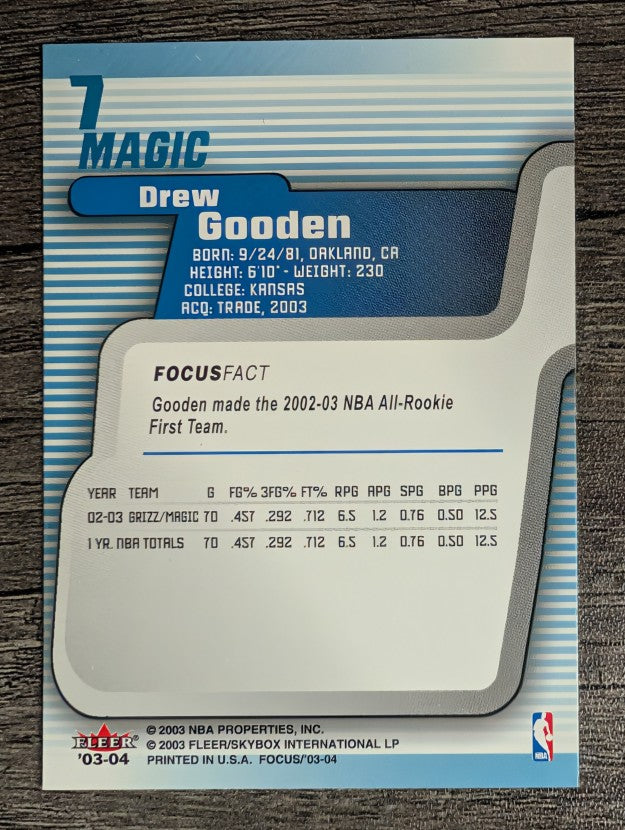 2003-04 Fleer Focus #7 Drew Gooden