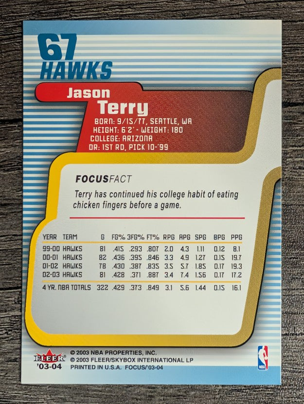 2003-04 Fleer Focus #67 Jason Terry