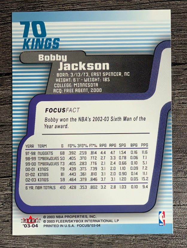 2003-04 Fleer Focus #70 Bobby Jackson