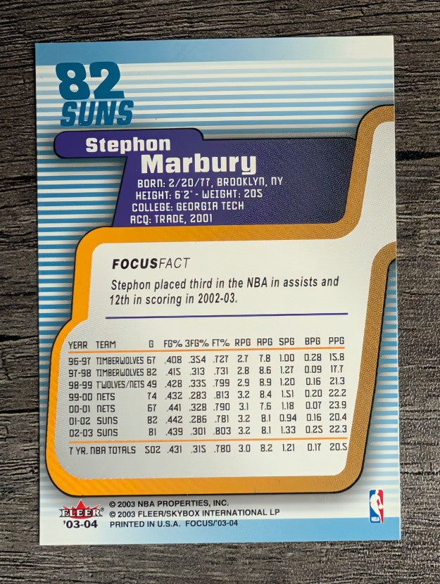 2003-04 Fleer Focus #82 Stephon Marbury