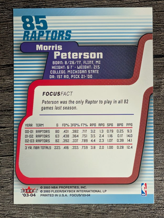 2003-04 Fleer Focus #85 Morris Peterson