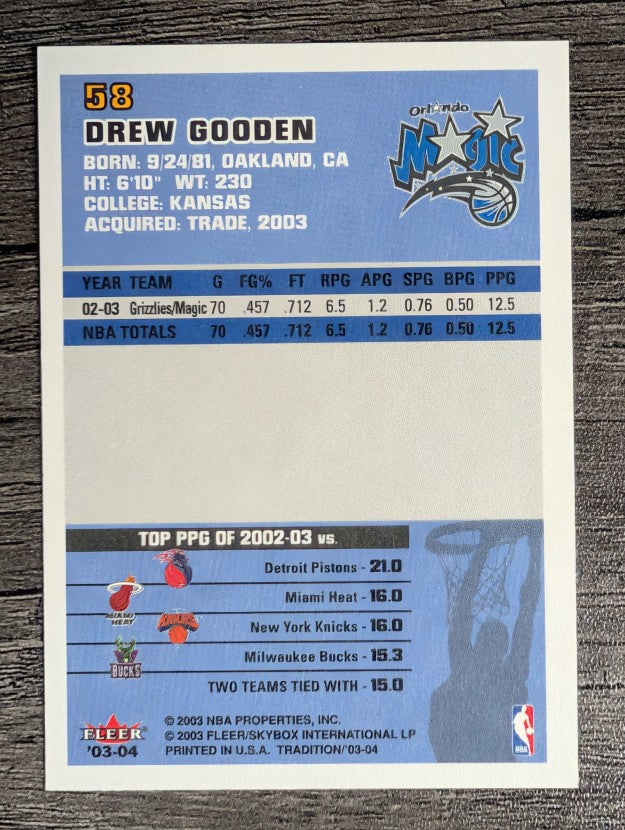 2003-04 Fleer Tradition #58 Drew Gooden