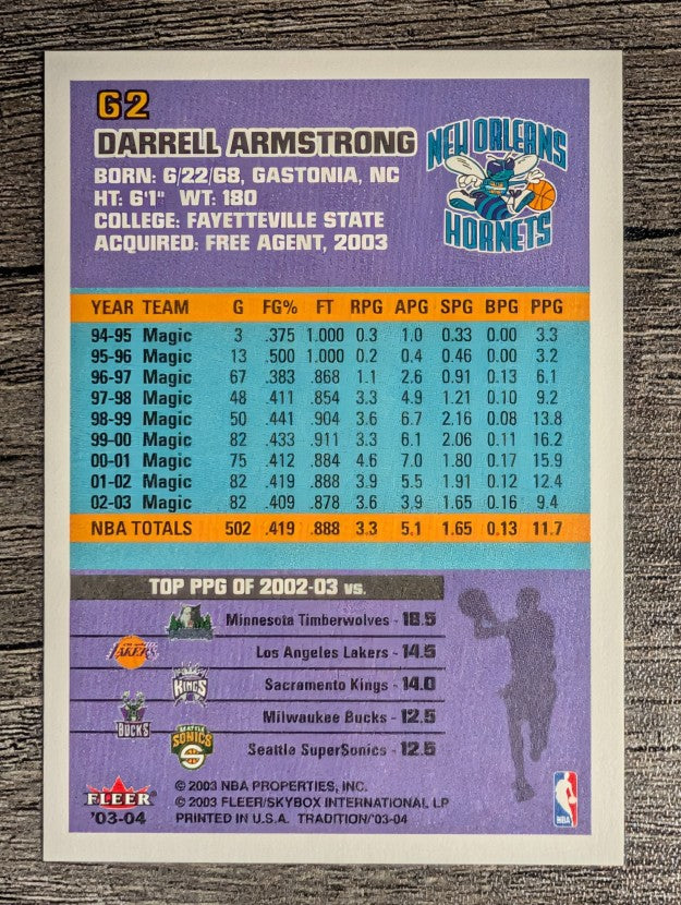 2003-04 Fleer Tradition #62 Darrell Armstrong