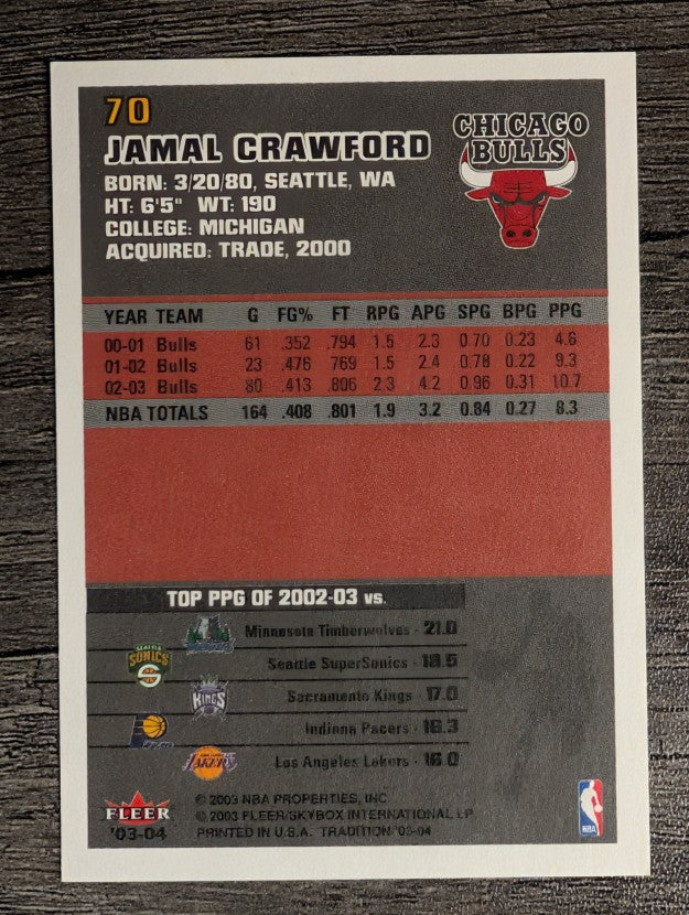 2003-04 Fleer Tradition #70 Jamal Crawford
