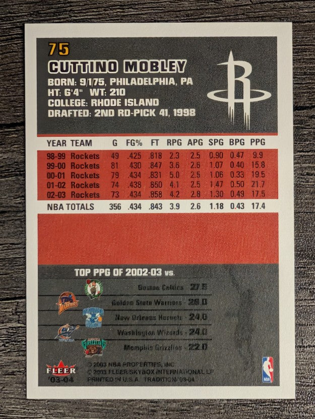 2003-04 Fleer Tradition #75 Cuttino Mobley