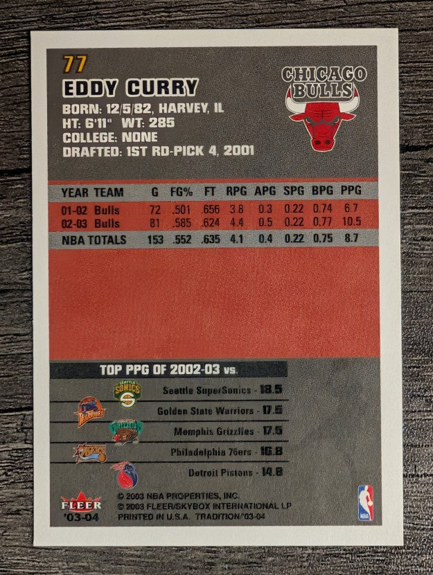 2003-04 Fleer Tradition #77 Eddy Curry