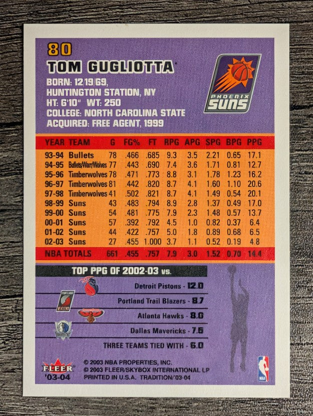 2003-04 Fleer Tradition #80 Tom Gugliotta