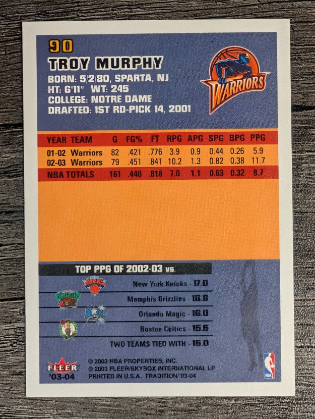 2003-04 Fleer Tradition #90 Troy Murphy