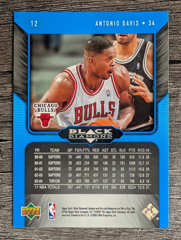 2004-05 Black Diamond #12 Antonio Davis