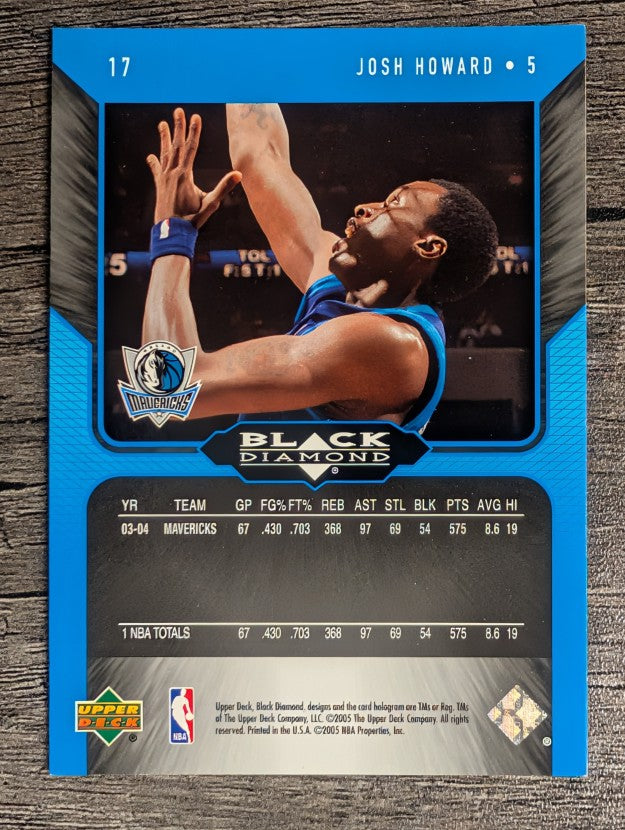 2004-05 Black Diamond #17 Josh Howard