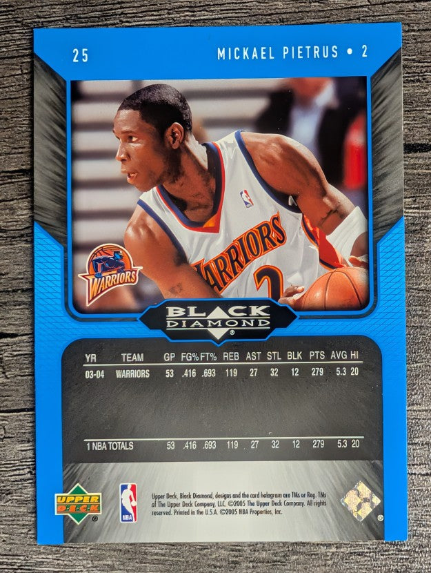 2004-05 Black Diamond #25 Mickael Pietrus