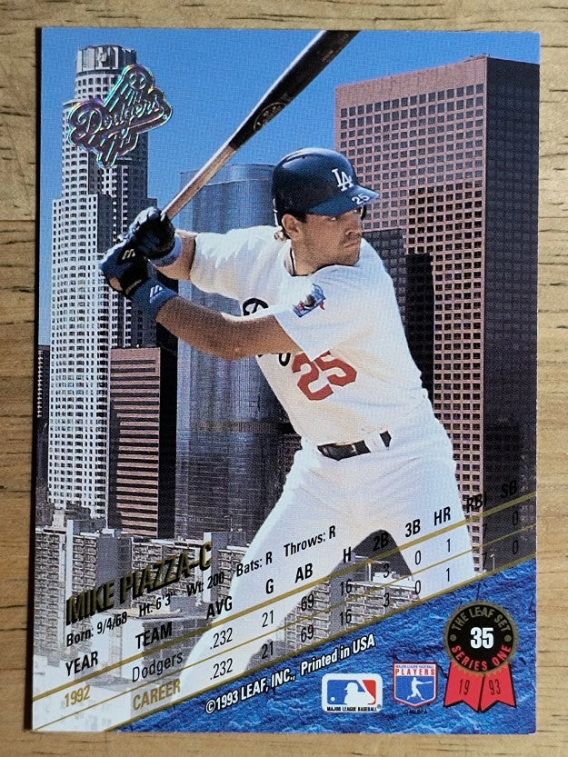 1993 Leaf #35 Mike Piazza