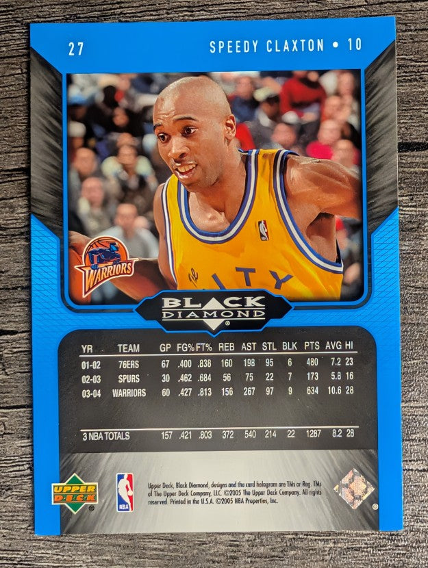 2004-05 Black Diamond #27 Speedy Claxton