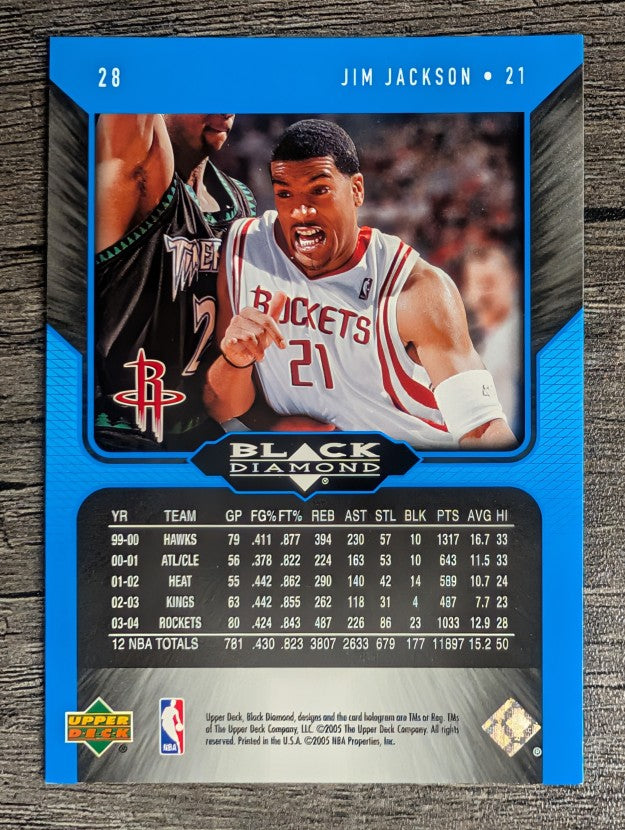 2004-05 Black Diamond #28 Jim Jackson