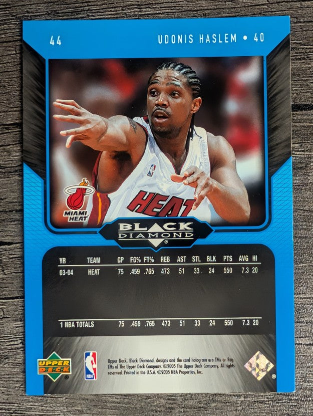 2004-05 Black Diamond #44 Udonis Haslem