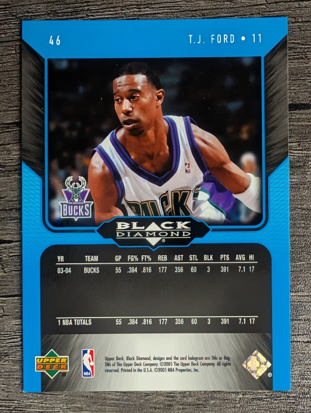 2004-05 Black Diamond #46 T.J. Ford