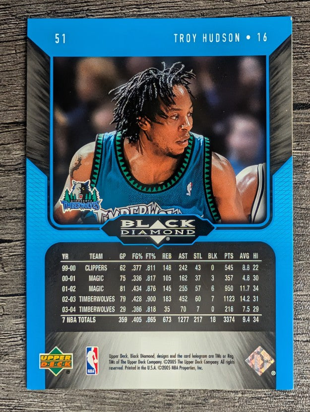 2004-05 Black Diamond #51 Troy Hudson