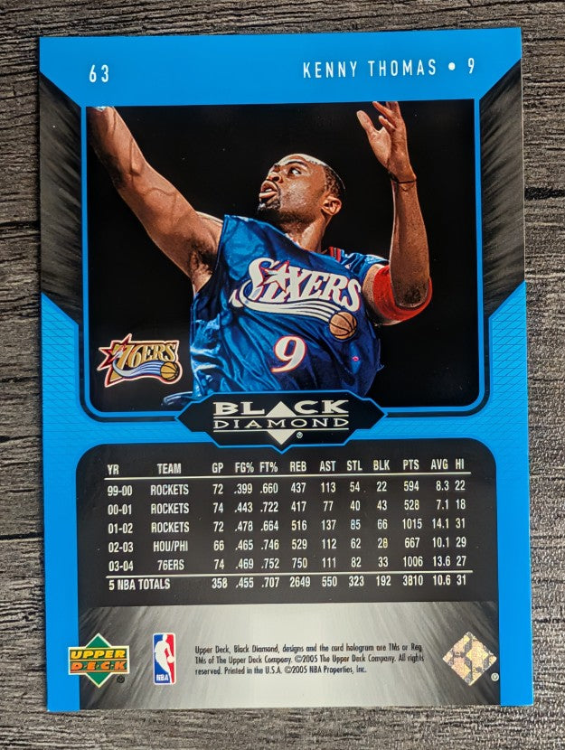2004-05 Black Diamond #63 Kenny Thomas