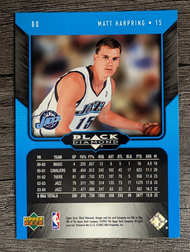 2004-05 Black Diamond #80 Matt Harpring