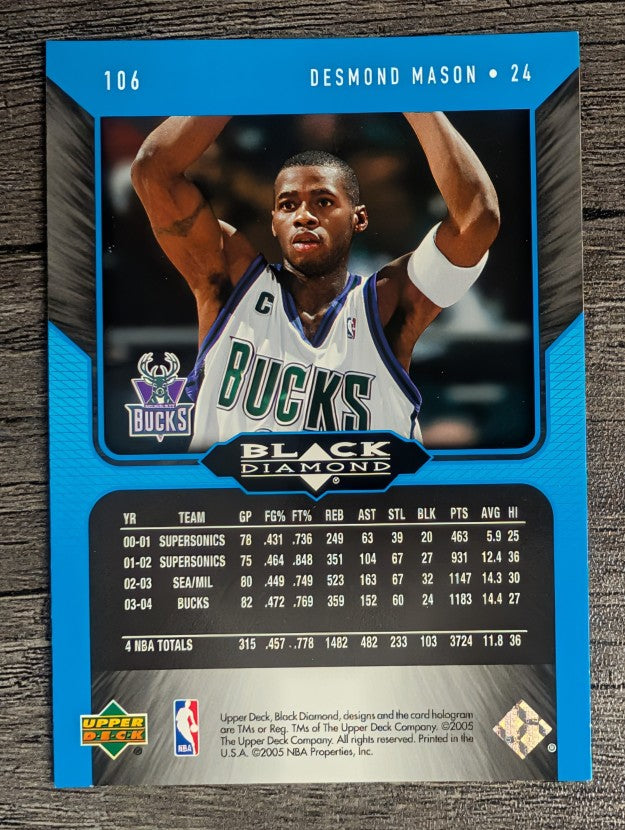 2004-05 Black Diamond #106 Desmond Mason