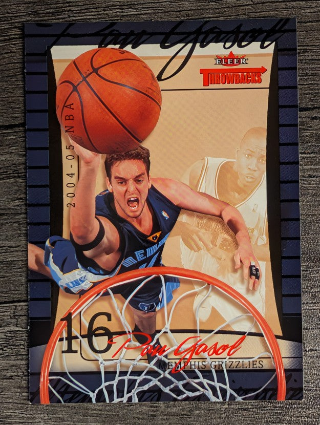 2004-05 Fleer Throwbacks #15 Pau Gasol