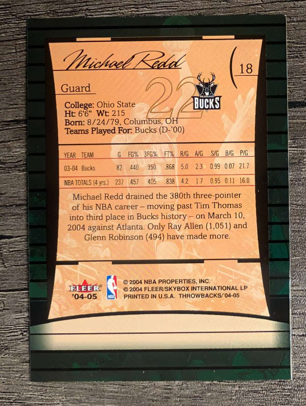 2004-05 Fleer Throwbacks #18 Michael Redd