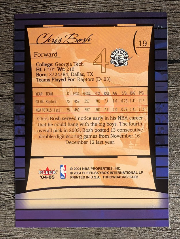 2004-05 Fleer Throwbacks #19 Chris Bosh